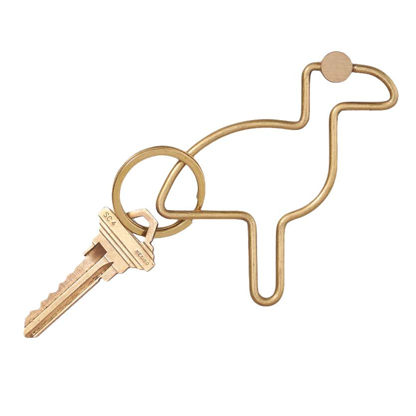 Brass Bird Key Ring