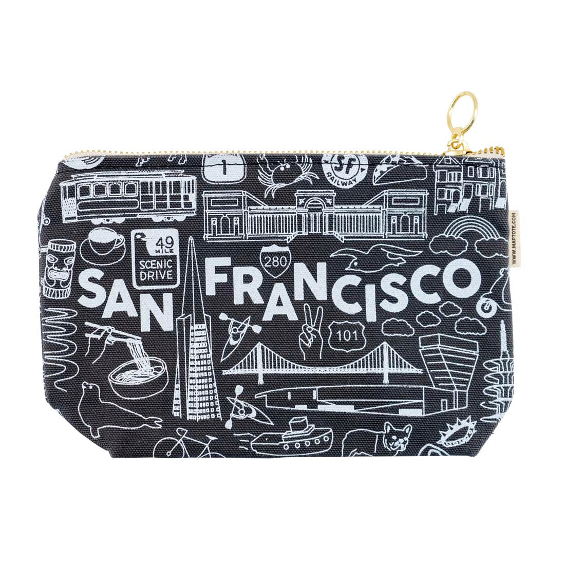 San Francisco Icons Zip Pouch