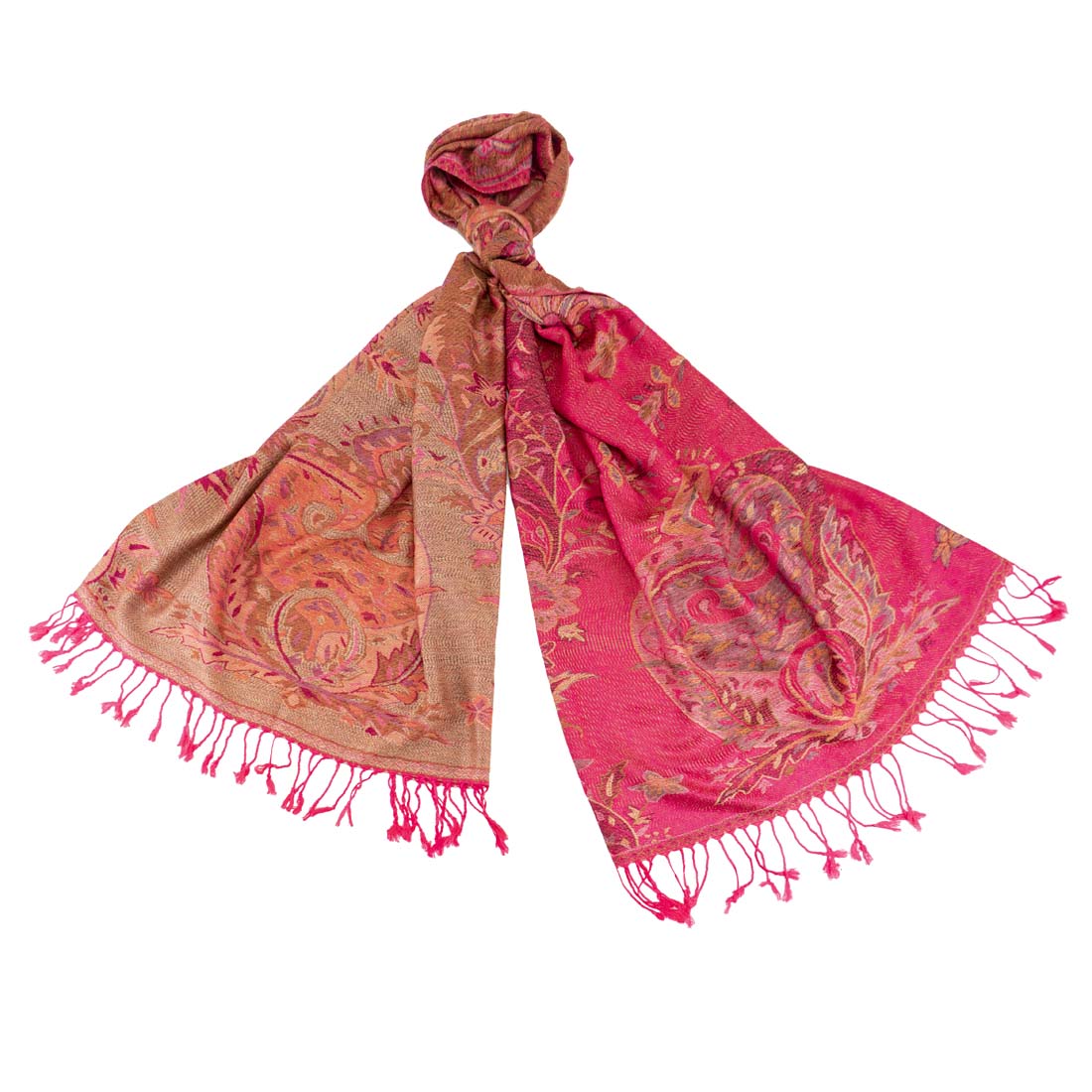 Fuchsia Pashmina Blend Shawl