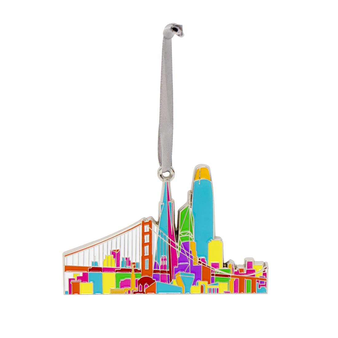 San Francisco Skyline Enamel Ornament