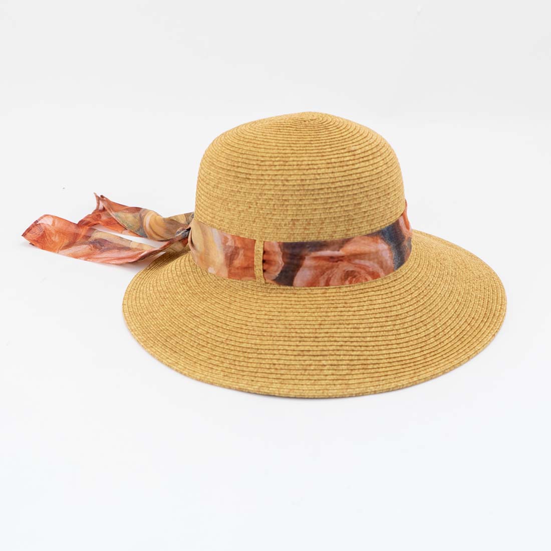 Renoir Roses Scarf Toyo Straw Hat