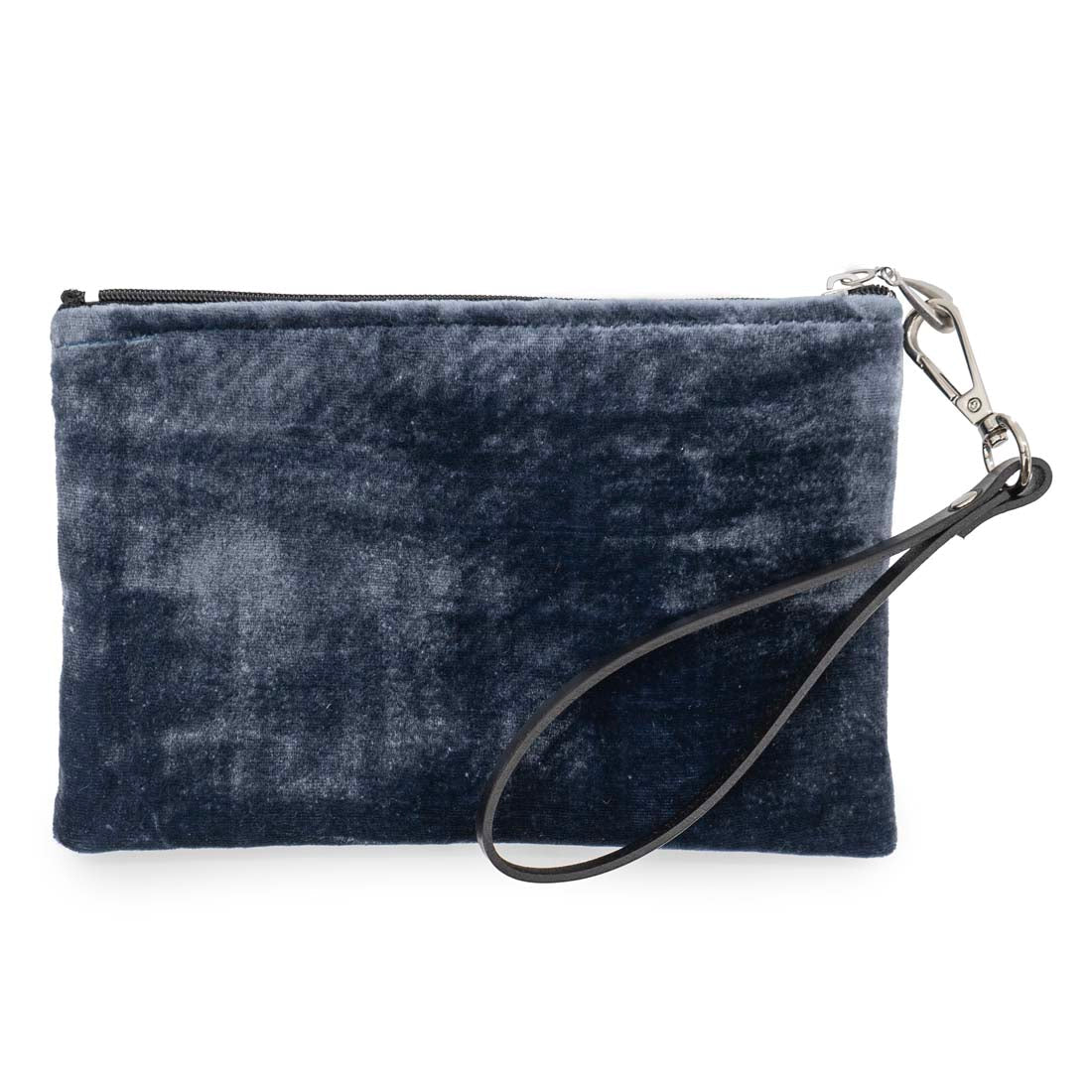 Blue Velvet Wristlet