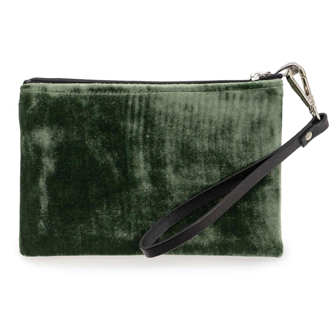 Fern Velvet Wristlet