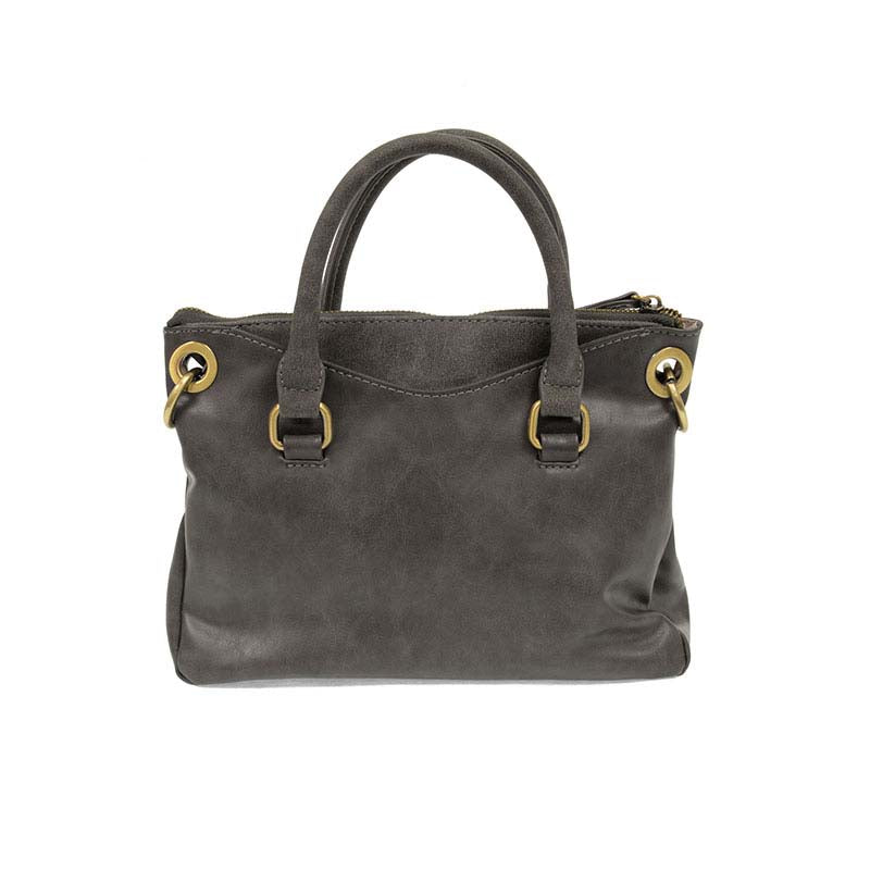 Stella Mini Convertible Satchel with Faux Suede Trim