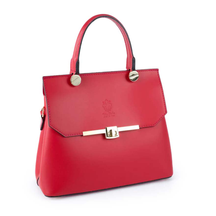 Red Loretta Italian Leather Bag