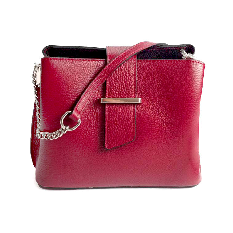 Red Ferrara Leather Bag