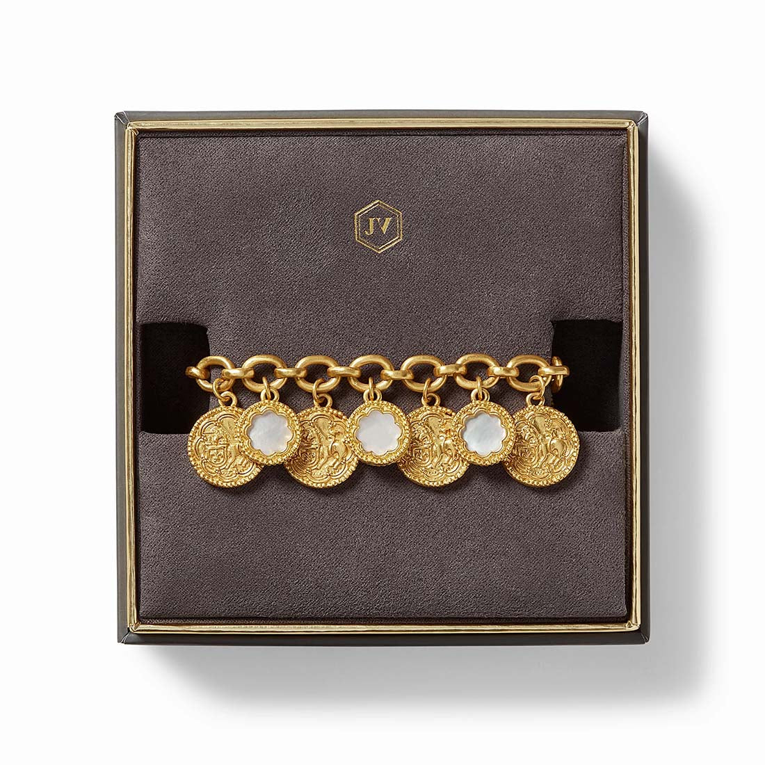 Trieste Coin Charm Bracelet