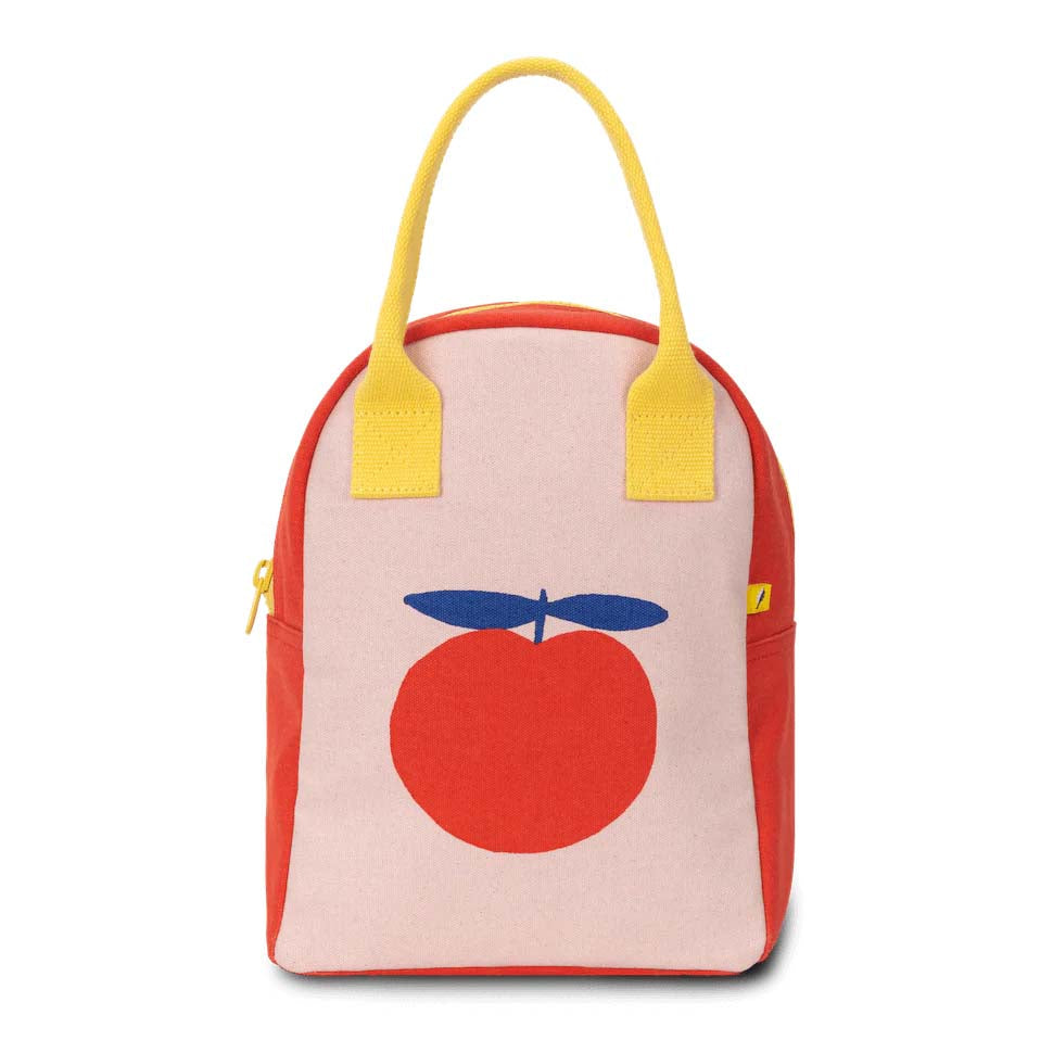 Red Apple Zipper Lunch Bag