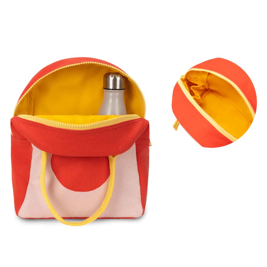 Red Apple Zipper Lunch Bag