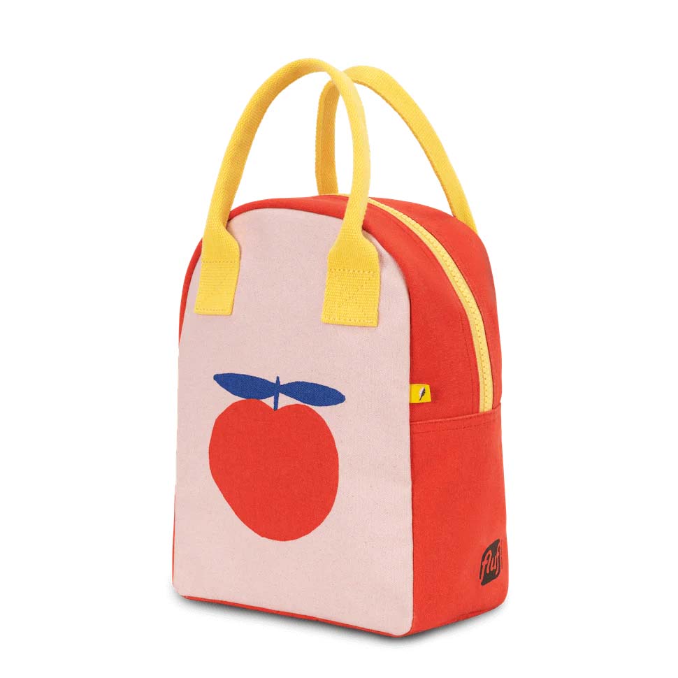 Red Apple Zipper Lunch Bag