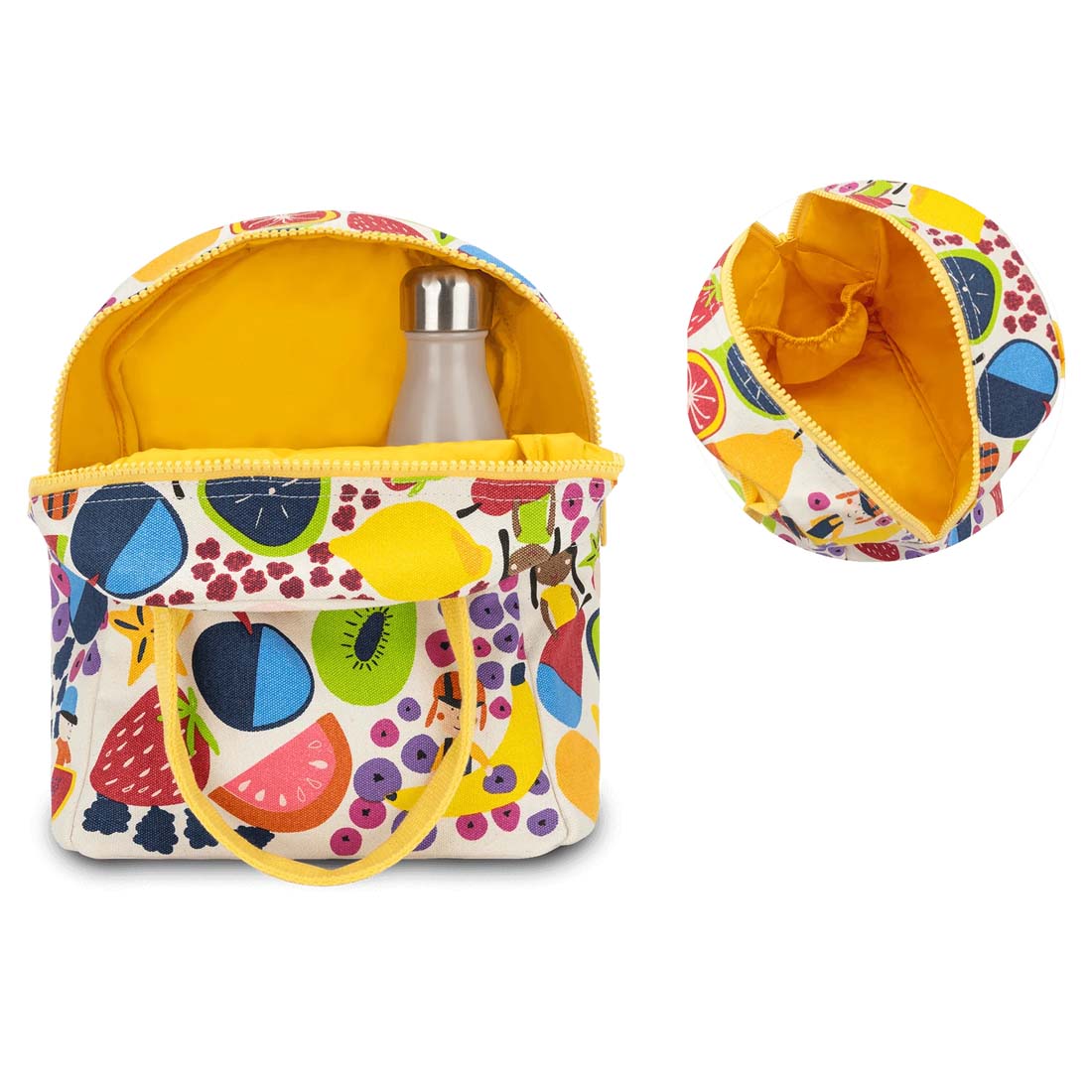 Eat The Rainbow Zipper Lunch Bag