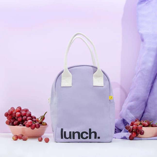 Lavender Lunch Zipper Bag