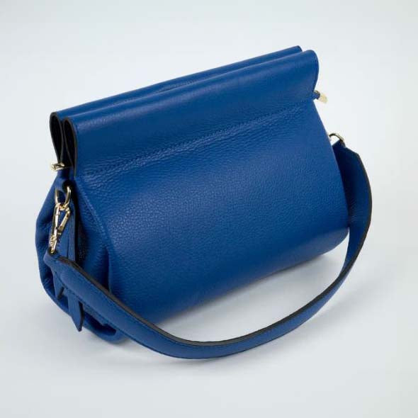 Royal Blue San Remo Italian Leather Bag