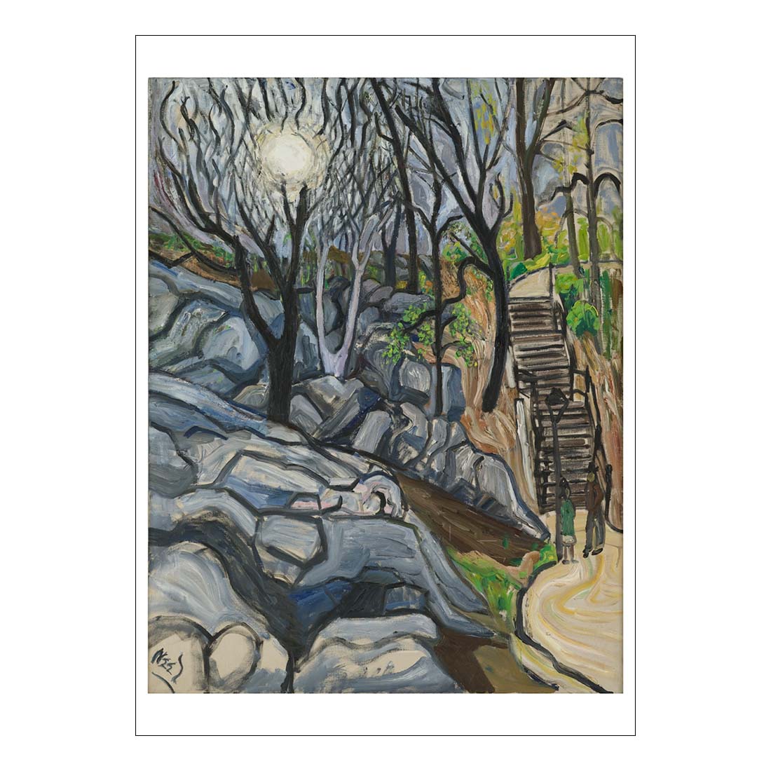 Alice Neel Central Park Postcard