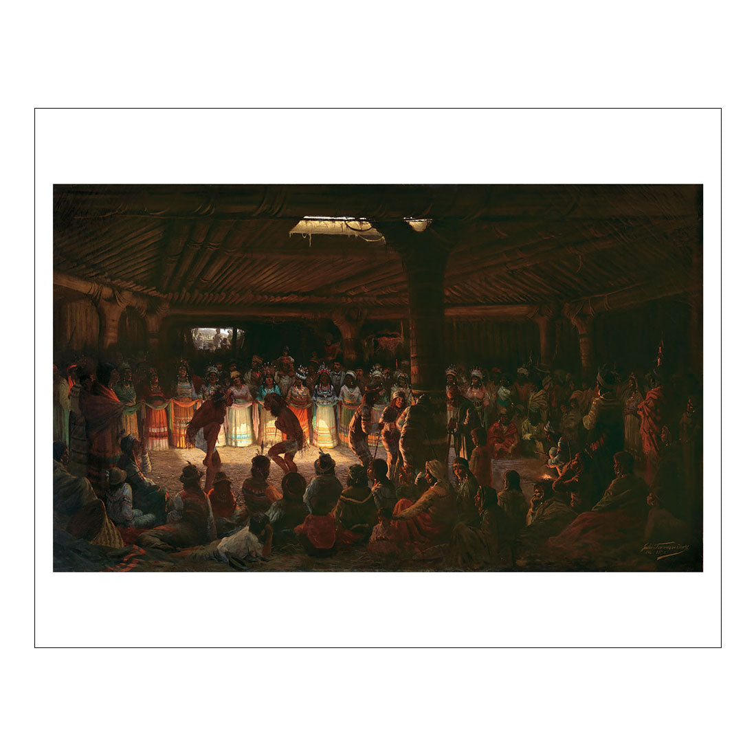 Jules Tavernier Dance in a Subterranean Roundhouse Print