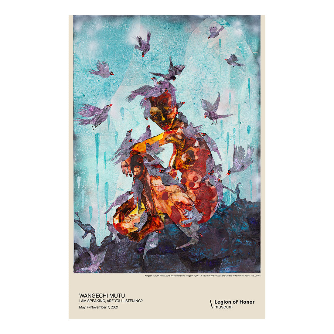 Wangechi Mutu Ox Pecked Poster