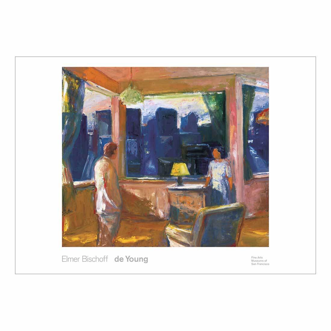 Elmer Bischoff Yellow Lampshade Poster