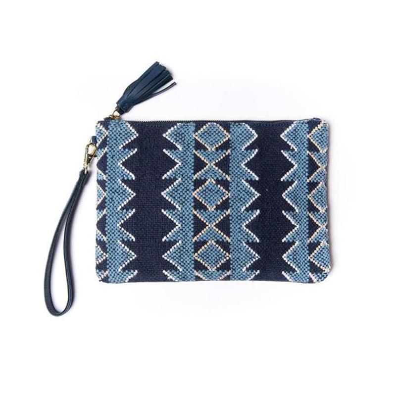 Tanya Indigo Wristlet