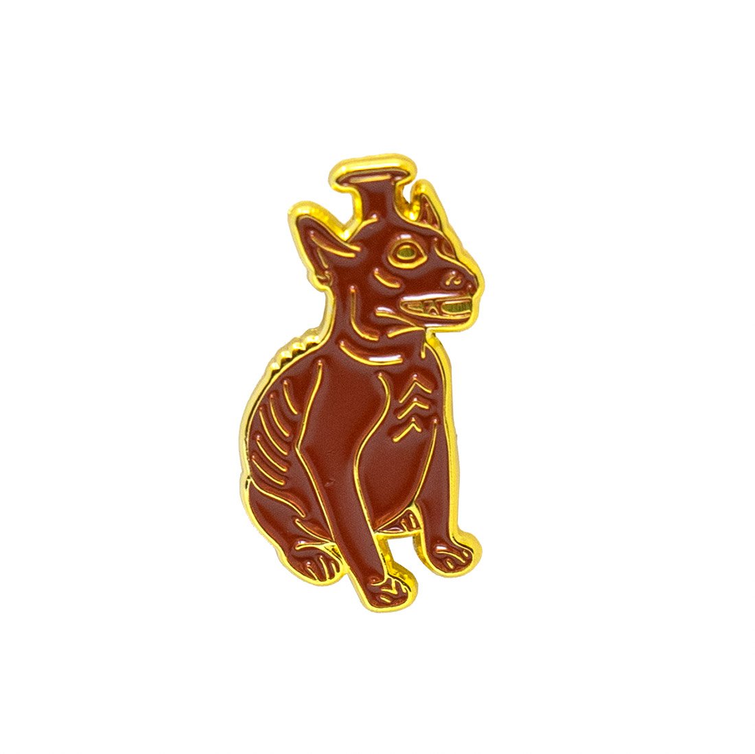 Seated Colima Dog Enamel Pin