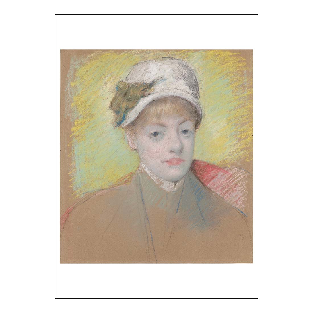 Cassatt Bust of a Young Woman Postcard