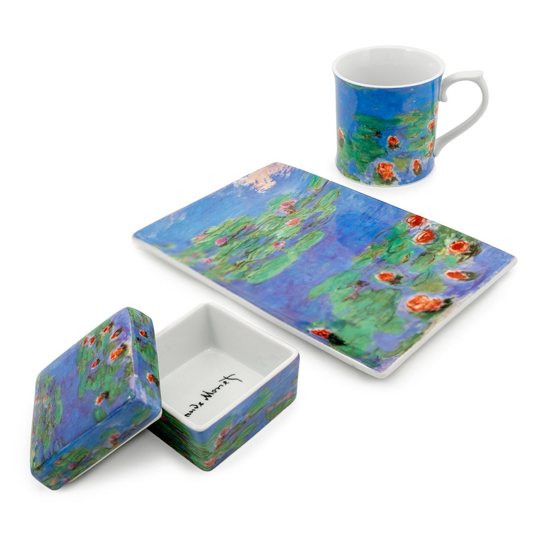 Claude Monet Water Lilies Porcelain Box