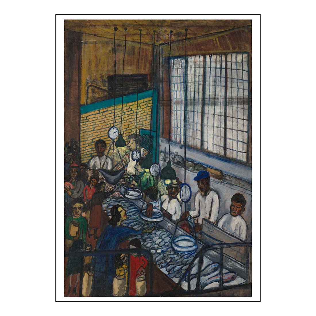 Alice Neel Fish Market Postcard