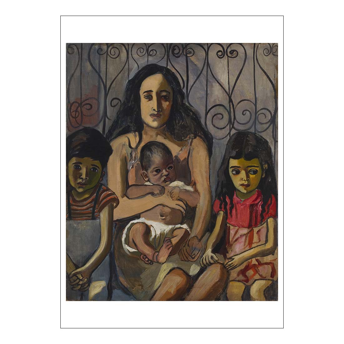 Alice Neel The Spanish Family Postcard