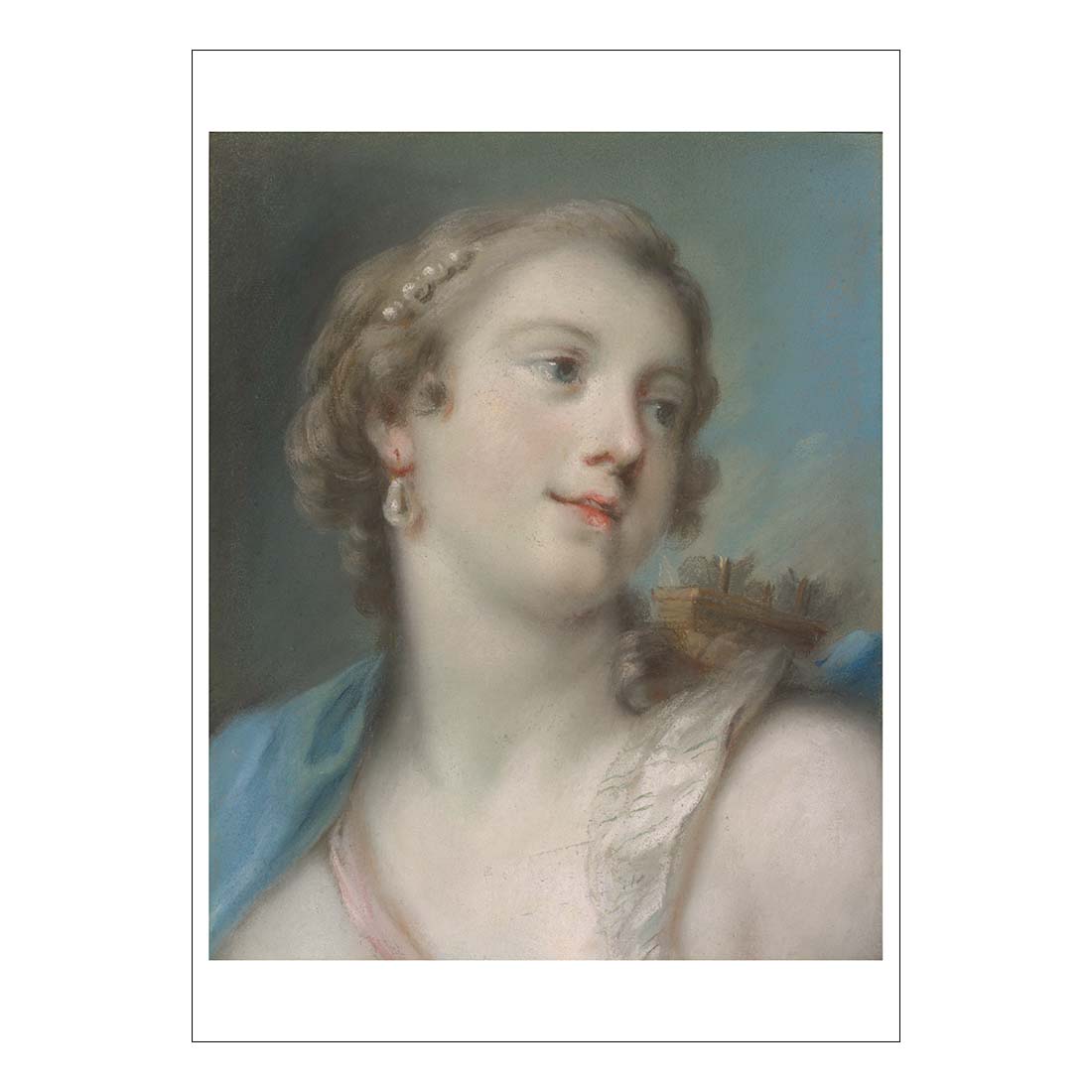 Carrriera Portrait of a Lady as Diana Postcard