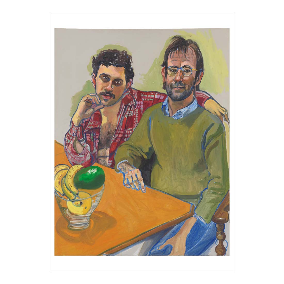 Alice Neel Geoffrey Hendricks and Brian Postcard