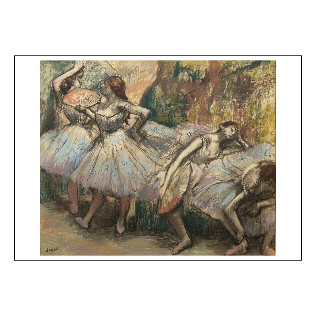 Degas Dancers Postcard