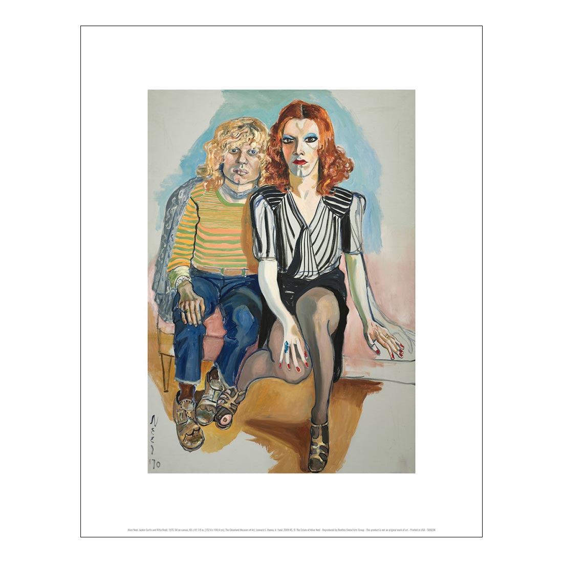 Alice Neel Jackie Curtis and Ritta Redd Print