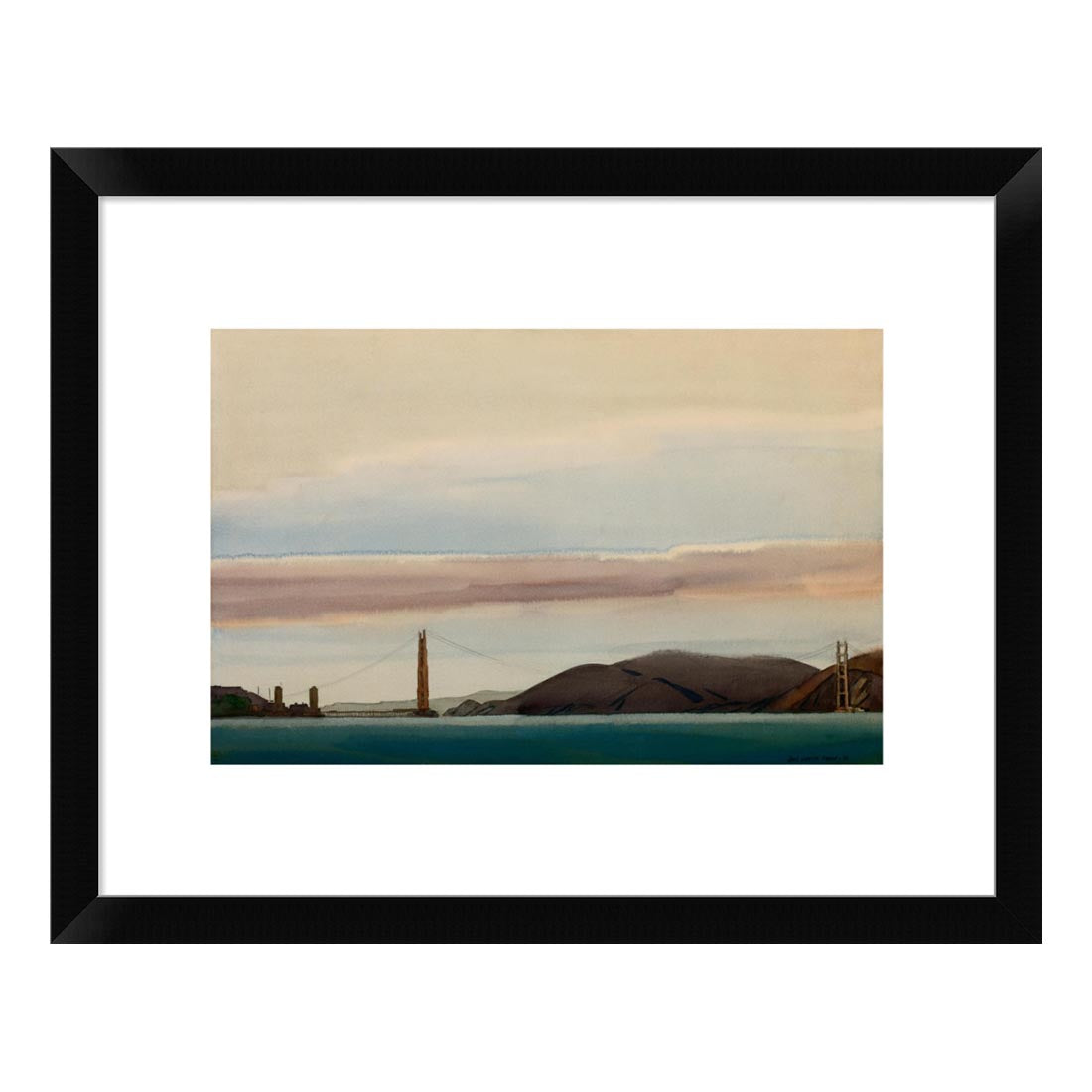 Forman Fog Over the Golden Gates Framed Print