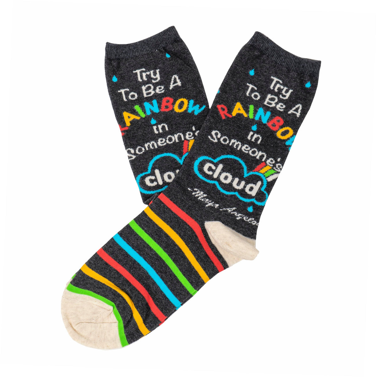 Maya Angelou &quot;Be a Rainbow&quot; Women&#39;s Socks