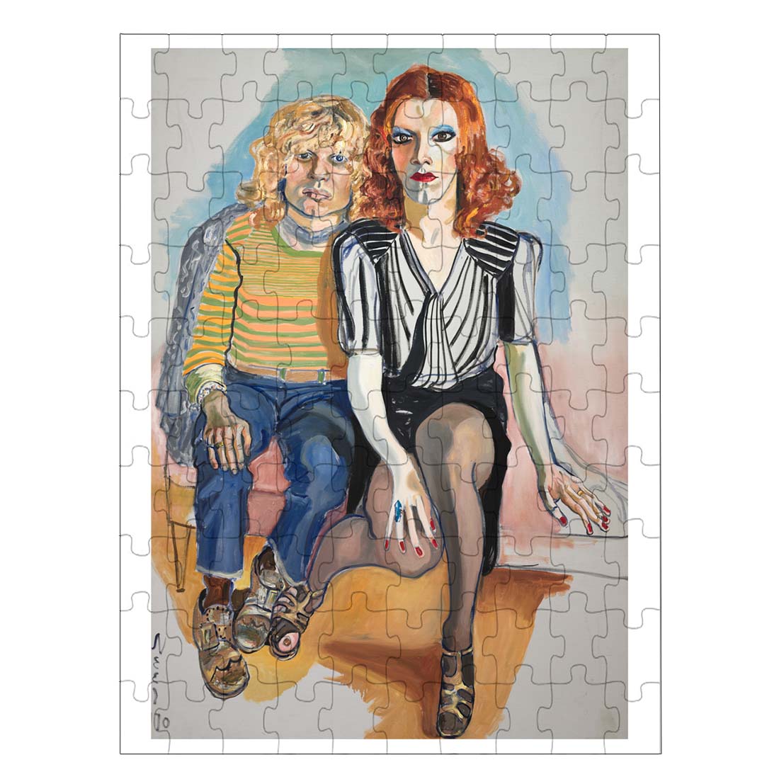 Alice Neel Jackie Curtis and Ritta Redd Mini Puzzle