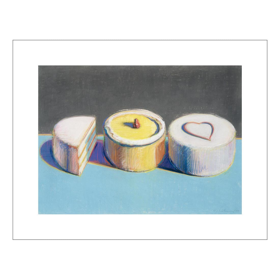 Thiebaud Two and One Half Cakes Print